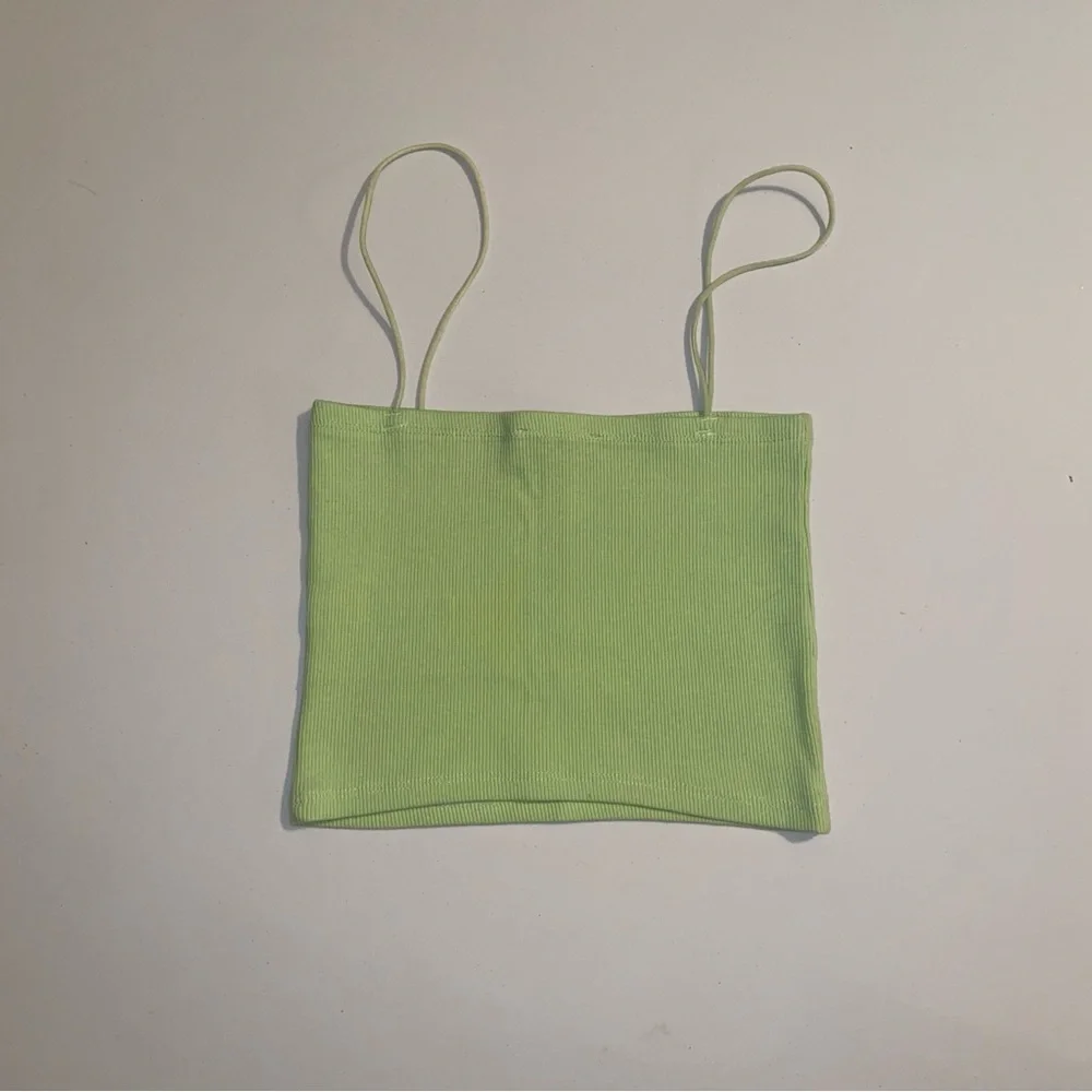Zara Light Green Ribbed Top - Picture 5 of 5